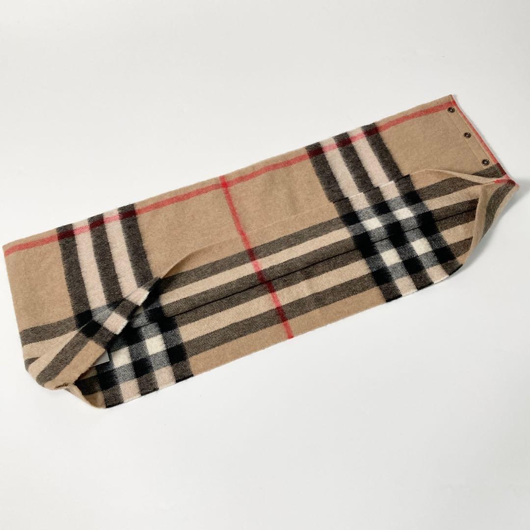 BURBERRY スヌード ネックウォーマー カシミヤ100% ノバチェック