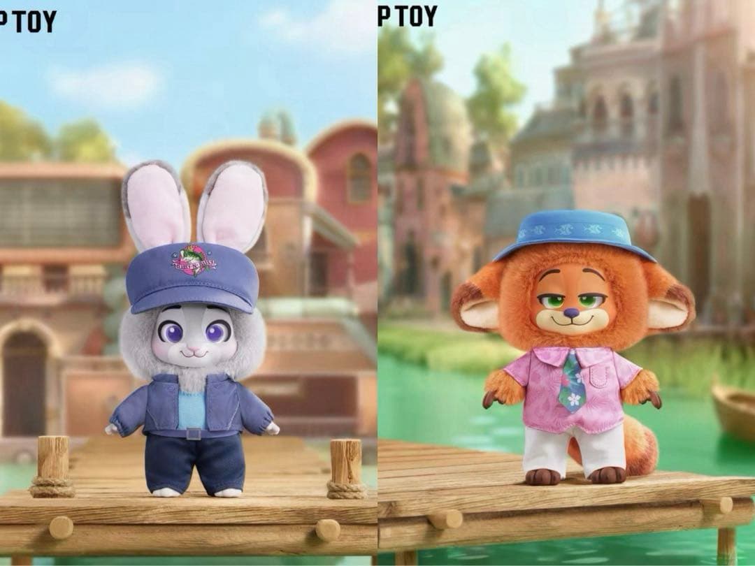 TOPTOY Zootopia 2 マスコット ぬいぐるみ ニック＆ジュディ Qoo10] TOPTOY 【公式正規品】TOP TOYニックとジュ