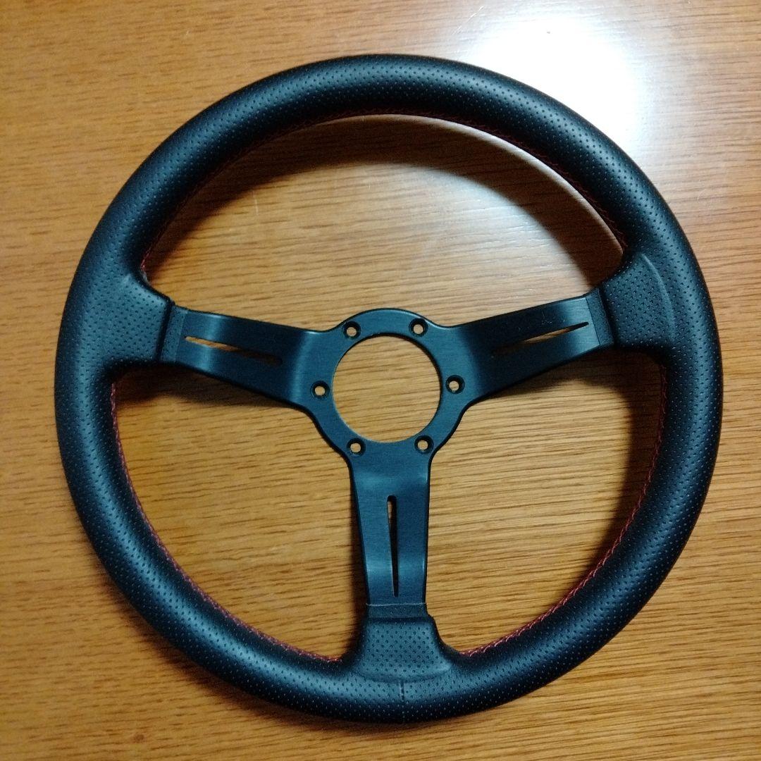 【貴婦人】NARDI N753 ディープコーン／パンチングレザー NARDI ナルディ N753 パンチングレザー&BKスポーク ディープコーン