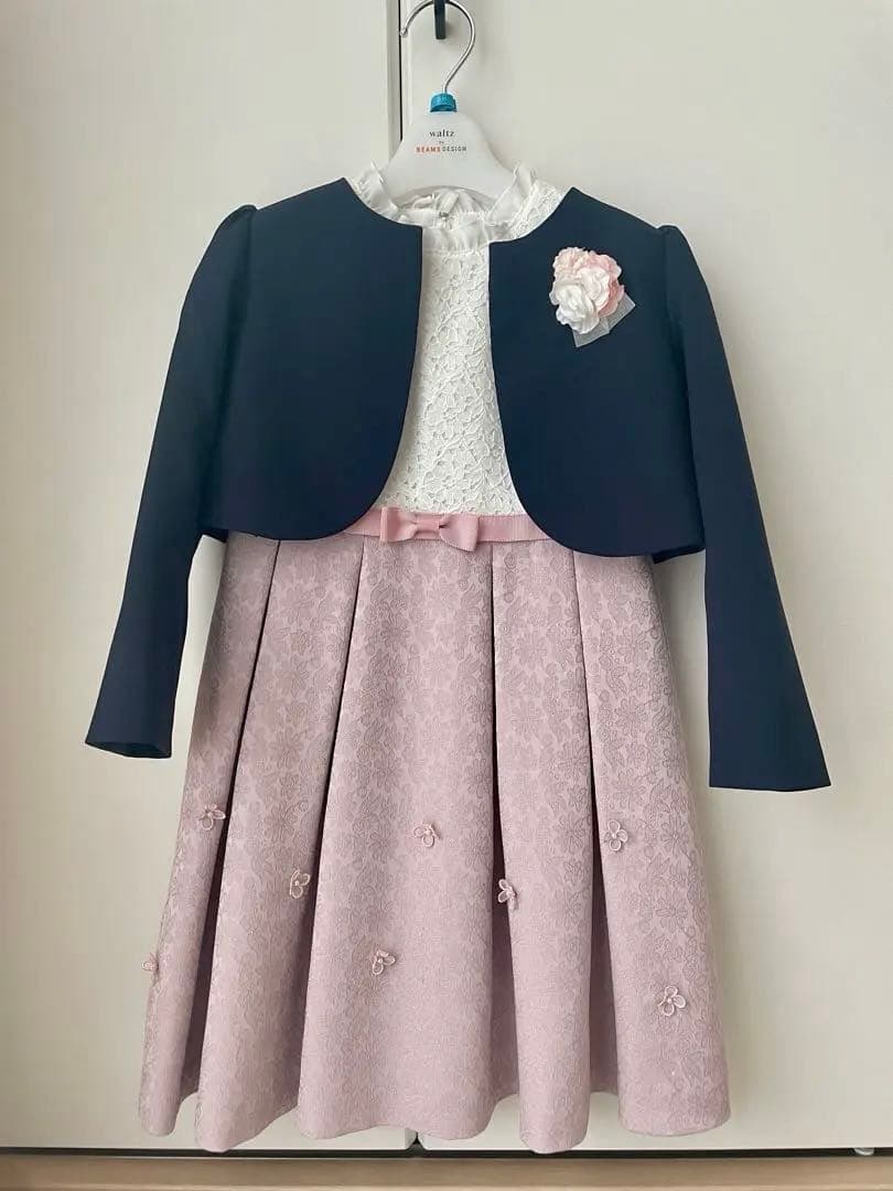 Waltz by BEAMS DESIGN ワンピースセットフ オーマル　女の子 waltz ワルツビームスデザイン フォーマル 130 女の子 入学式 卒園式