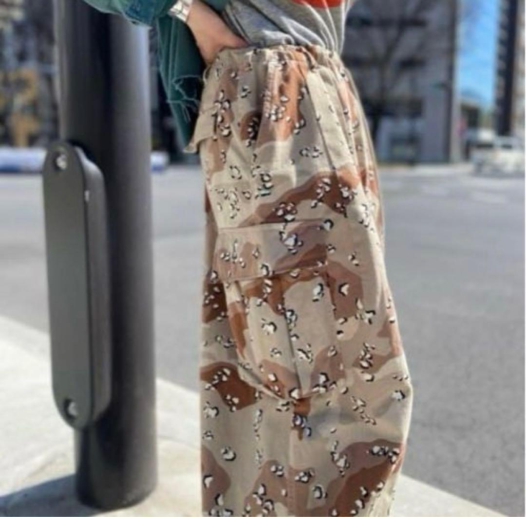 別注】Needles BEAMSBOY ヒザデルカーゴパンツ チョコチップカモ