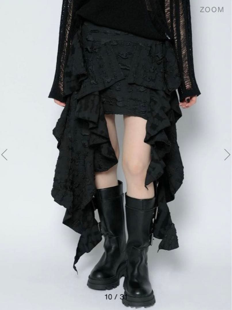 melt the lady fleur mini skirt black S - メルカリ