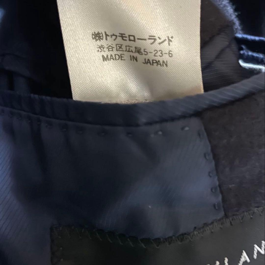 日本製】トゥモローランド カシミヤ100% チェスターコート 紺色 - メルカリ