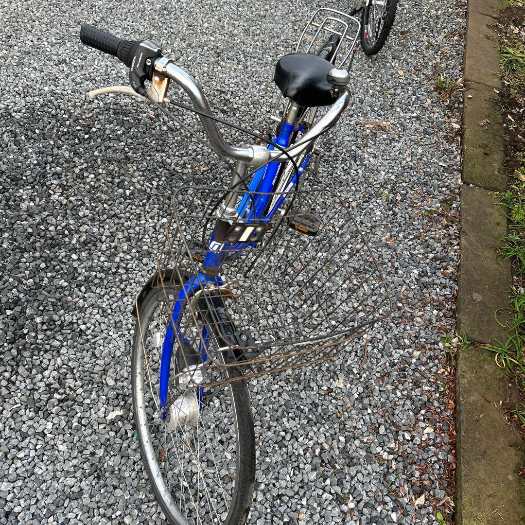 AEGIS シティサイクル 青色 前バスケット付き - メルカリ