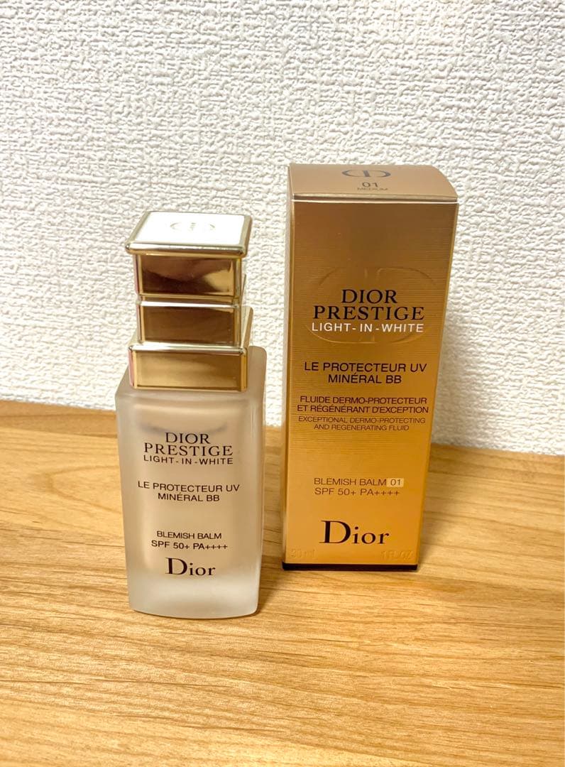 ディオールプレステージ　ル　プロテクター　UVミネラルBB 01 30ml 試してみた】Dior プレステージ ホワイト ル プロテクター UV
