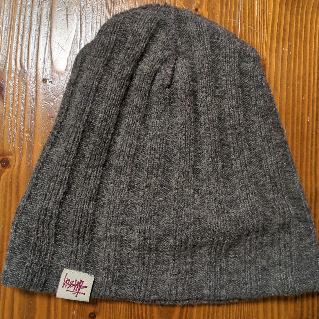 90s old Stussy 紺タグ ステューシー ビーニー ニットキャップ - メルカリ