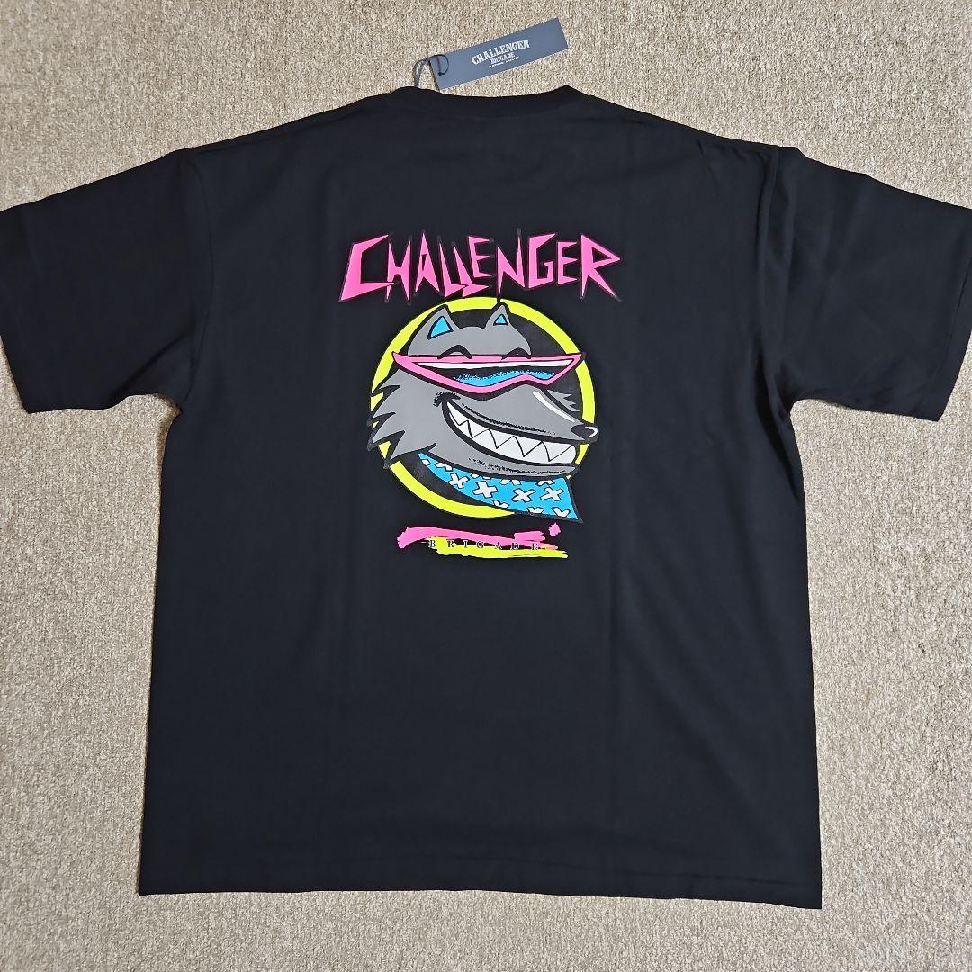 CHALLENGER】NEON WOLF Tシャツ Black（XL）