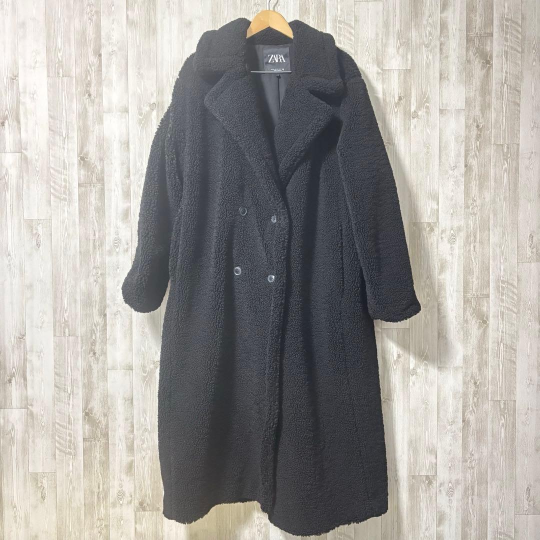 ⭐️美品⭐️完売品＊ZARA エクストラロング フェイクボアコート