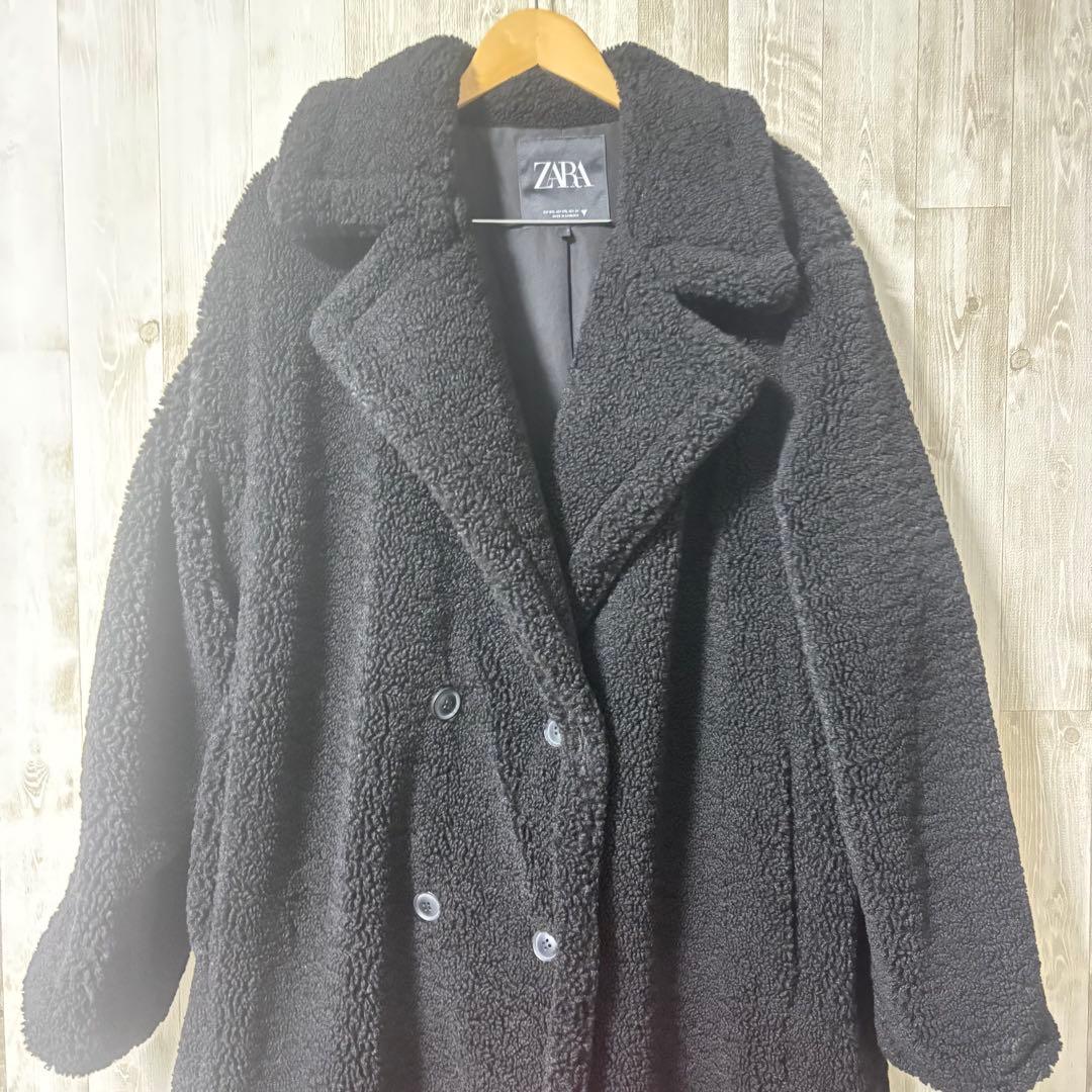 ⭐️美品⭐️完売品＊ZARA エクストラロング フェイクボアコート
