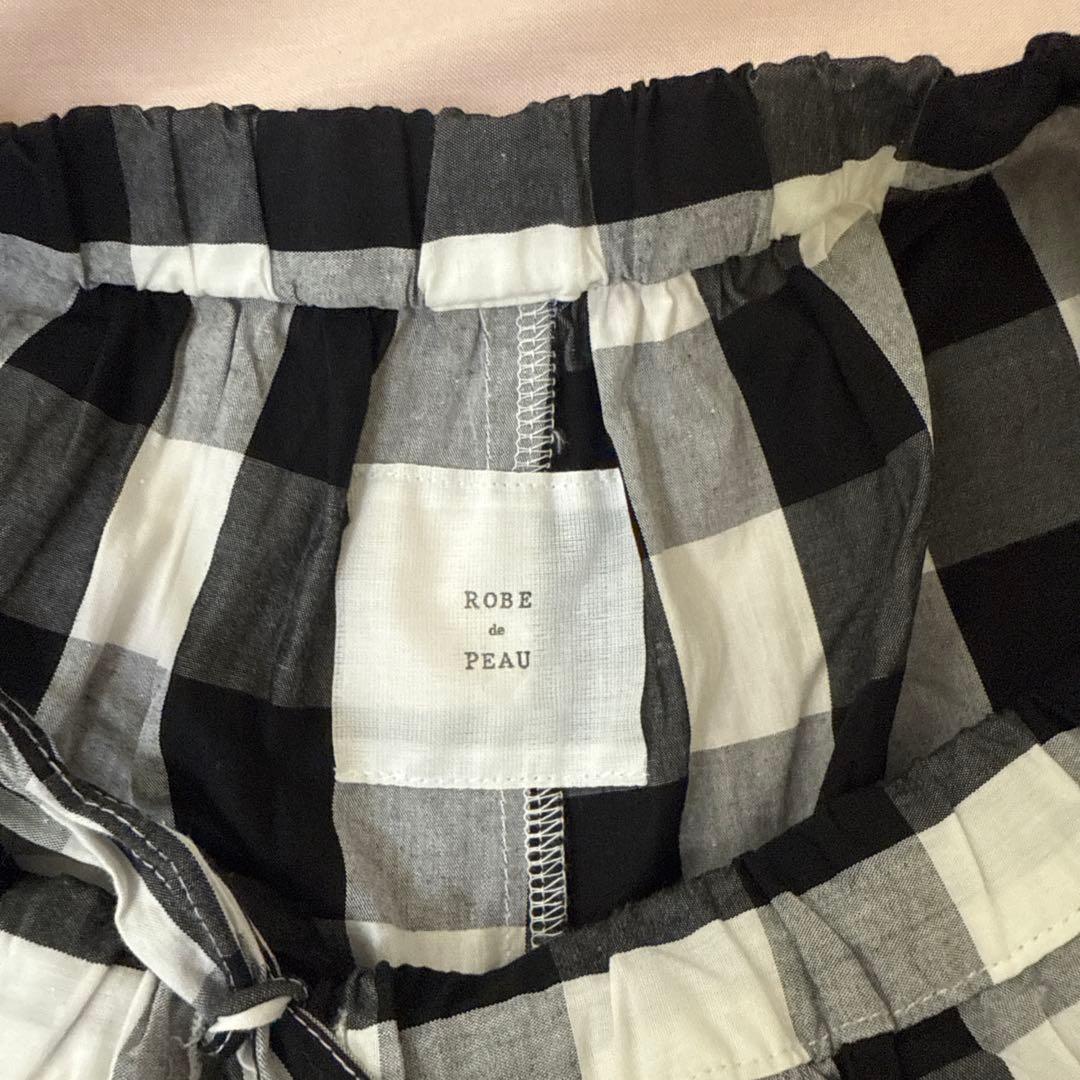 ROBE de PEAU チェックパンツ