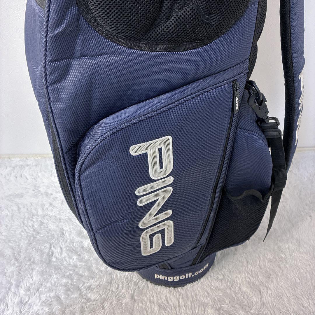 希少品】 PING ピン キャディバッグ ゴルフ ゴルフバッグ7分割 大容量