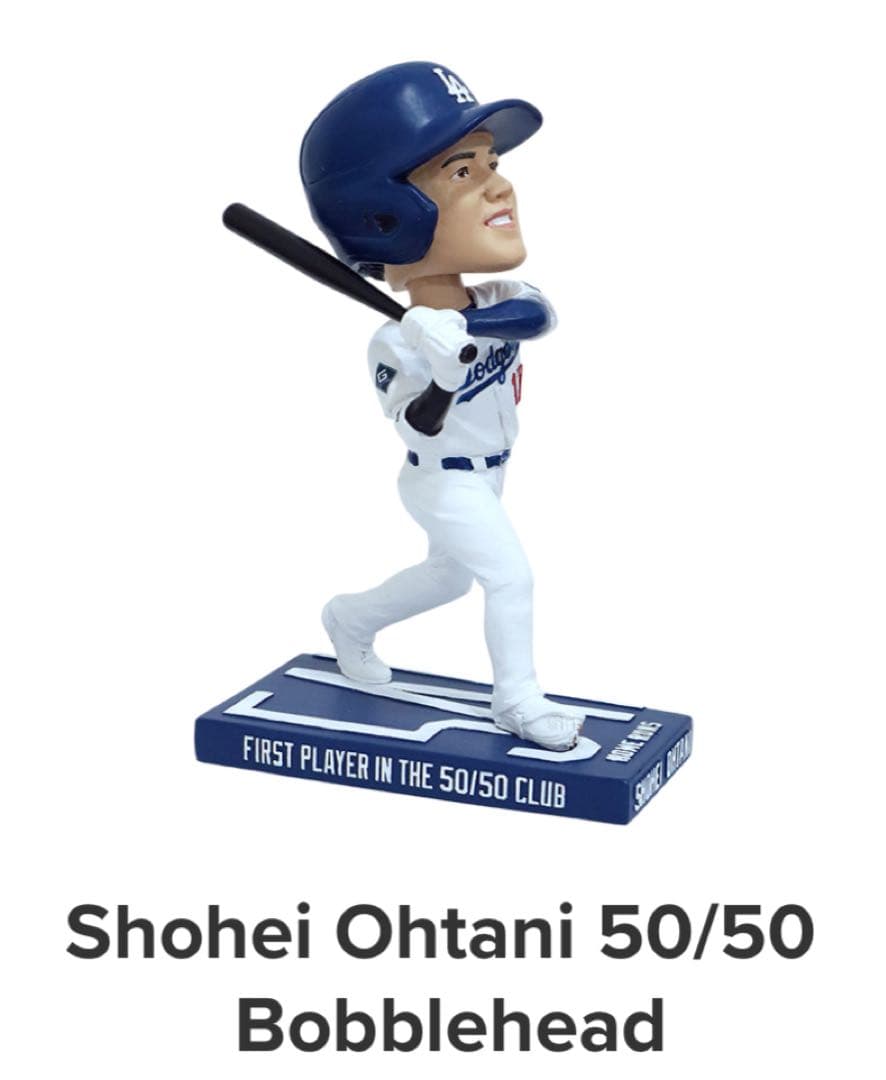 大谷翔平 50/50 バブルヘッド 来場者限定 スタジアム配布 冊子付