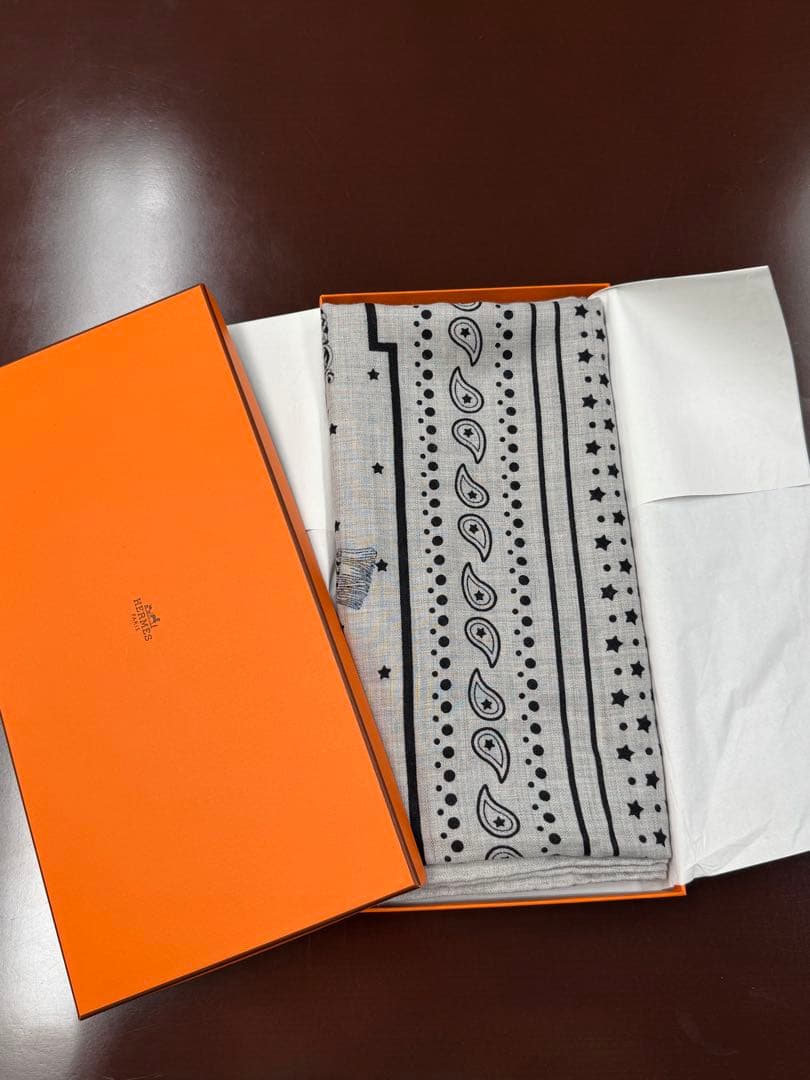 鍵モチーフ【HERMES】バンダナ カシシル ストール