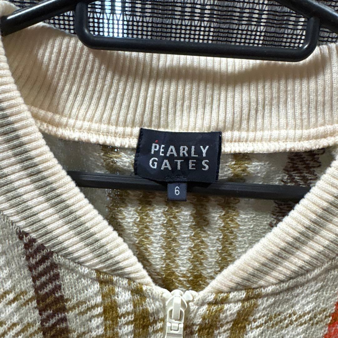 PEARLY GATES チェック柄 セーター サイズ6 - メルカリ