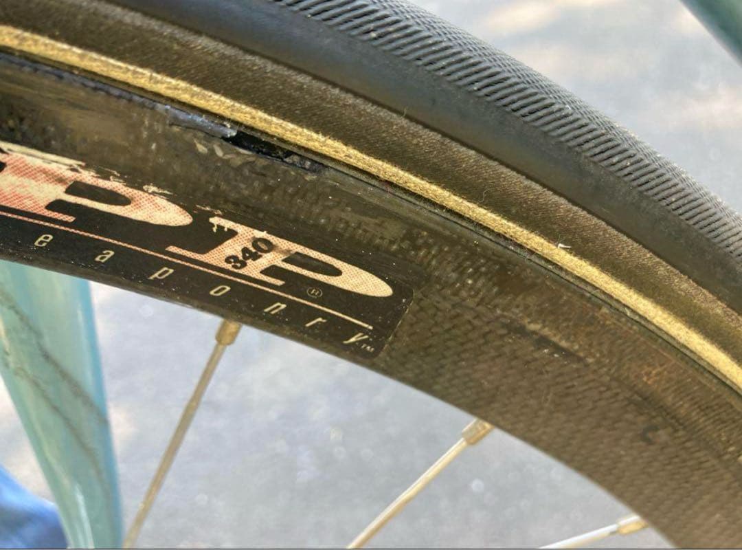 ◇ZIPP カーボンホイール前輪DURAACEハブ&タイヤ付◇重量0.97g軽量