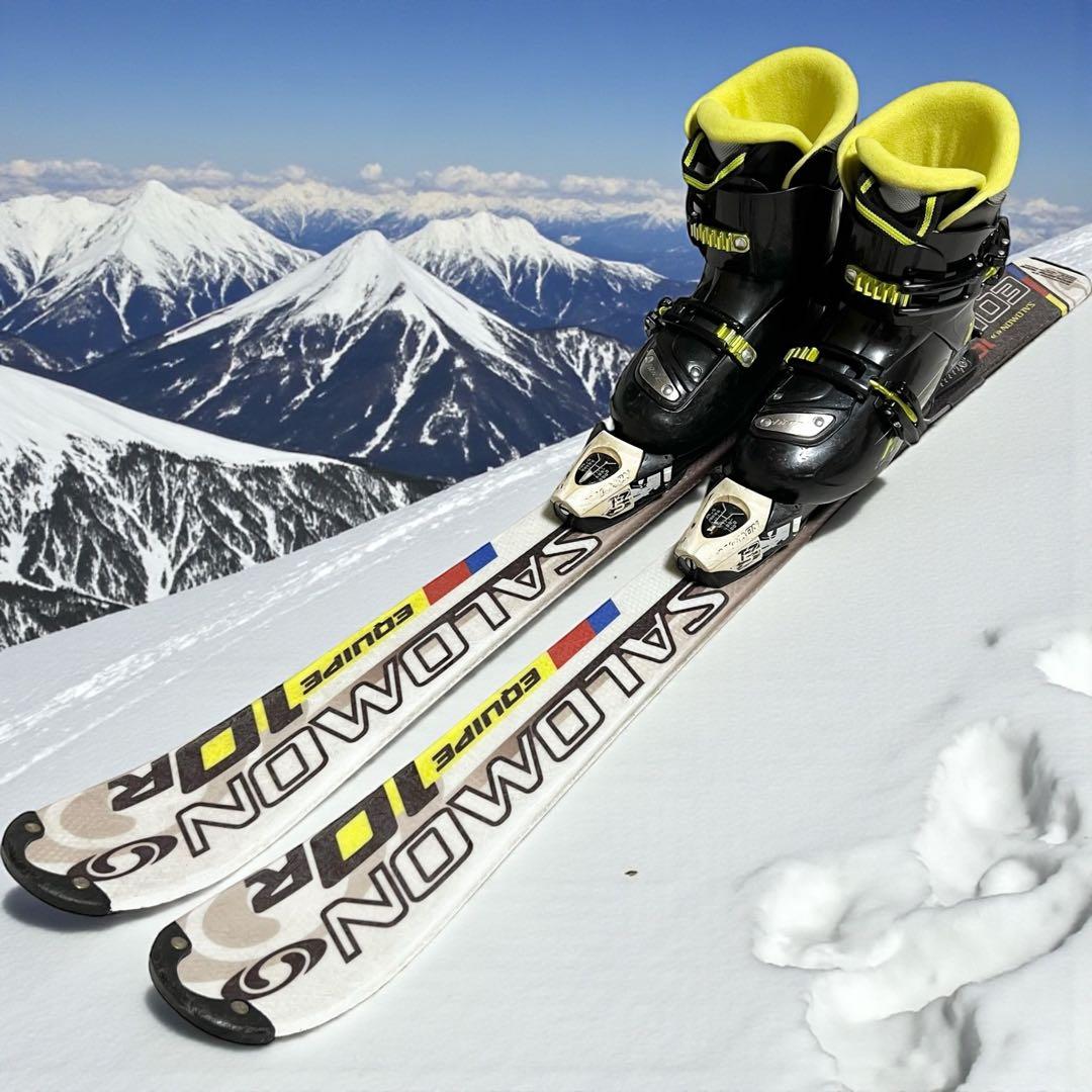 ジュニアスキー ブーツ セット EQUIPE 10R 110 SALOMON ジュニアスキー