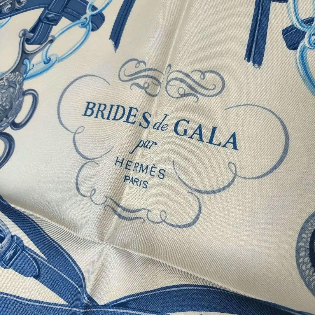 極美 HERMES エルメス カレ90《BRIDES de GALA》式典用馬勒 - メルカリ