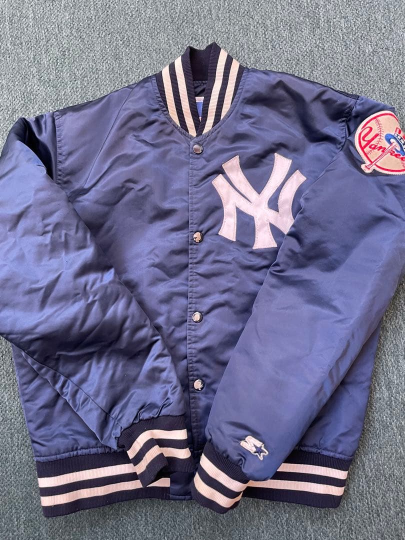 80sUSA製スターターニューヨークヤンキースナイロンスタジャン MLB