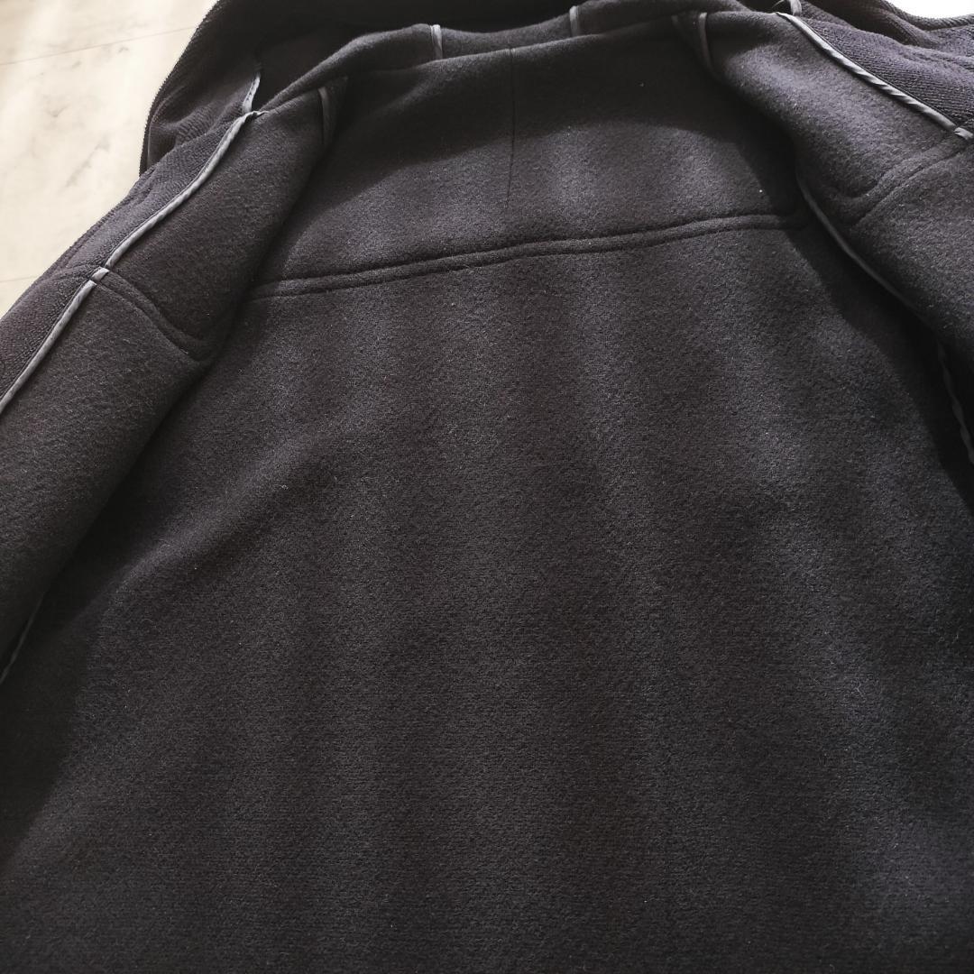 希少 moorbrook生地 ウールヘリンボーンダッフルコート ダー