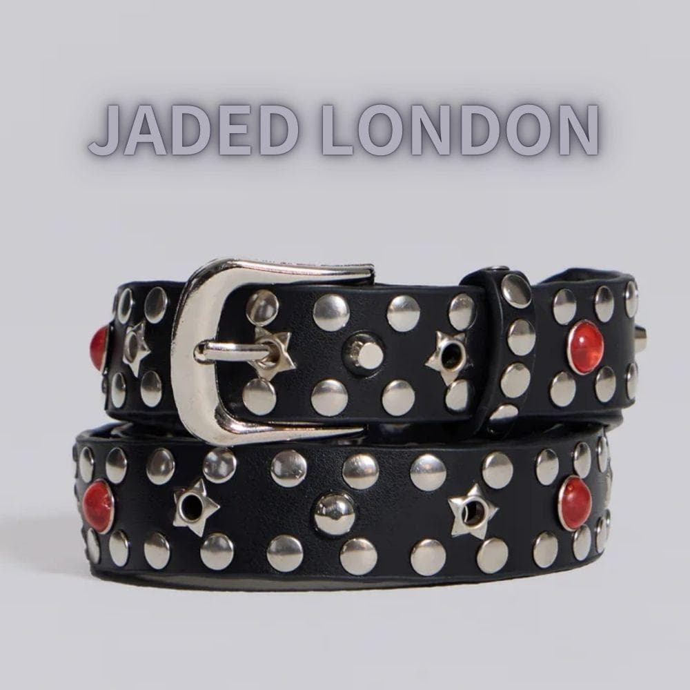 新品 ★ JADED LONDON ユニセックス ベルト ◇国内発送◇関税送料込◇JADED LONDON◇スタースタッドベルト