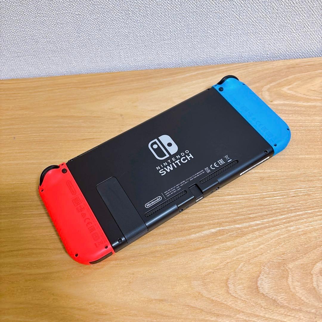 美品】 バッテリー強化型 Nintendo Switch 本体 赤青 - メルカリ