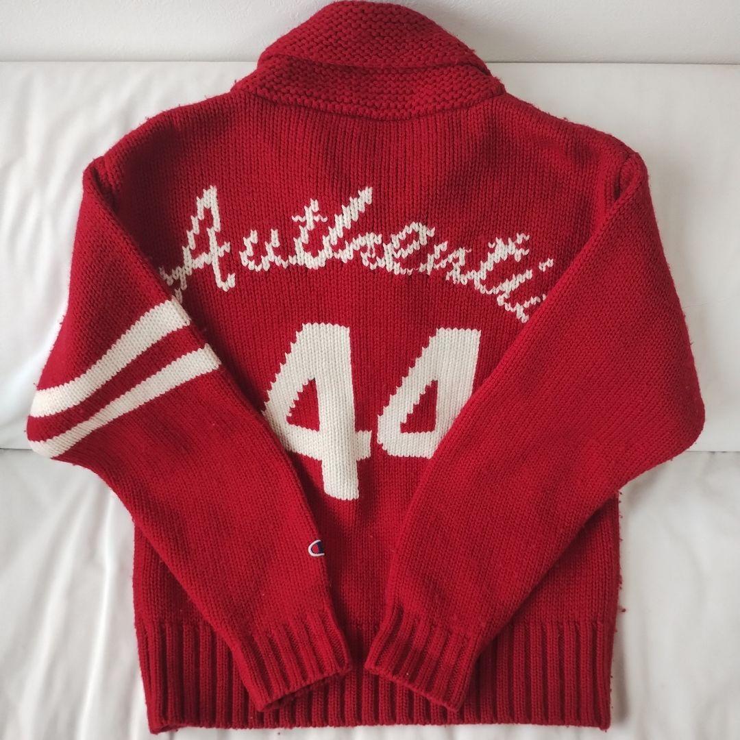 希少品 Champion products セーター レタードカーディガン - メルカリ