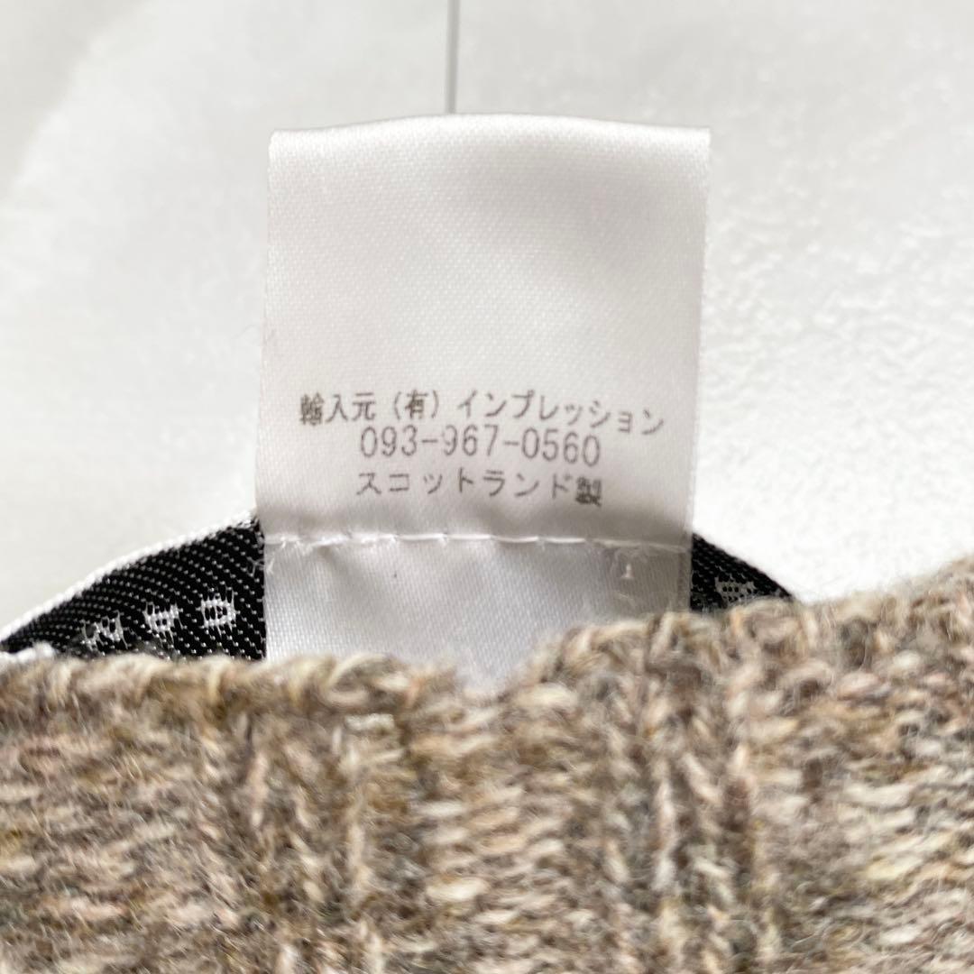 A18360 ハーレーオブスコットランド シェットランドウールニット