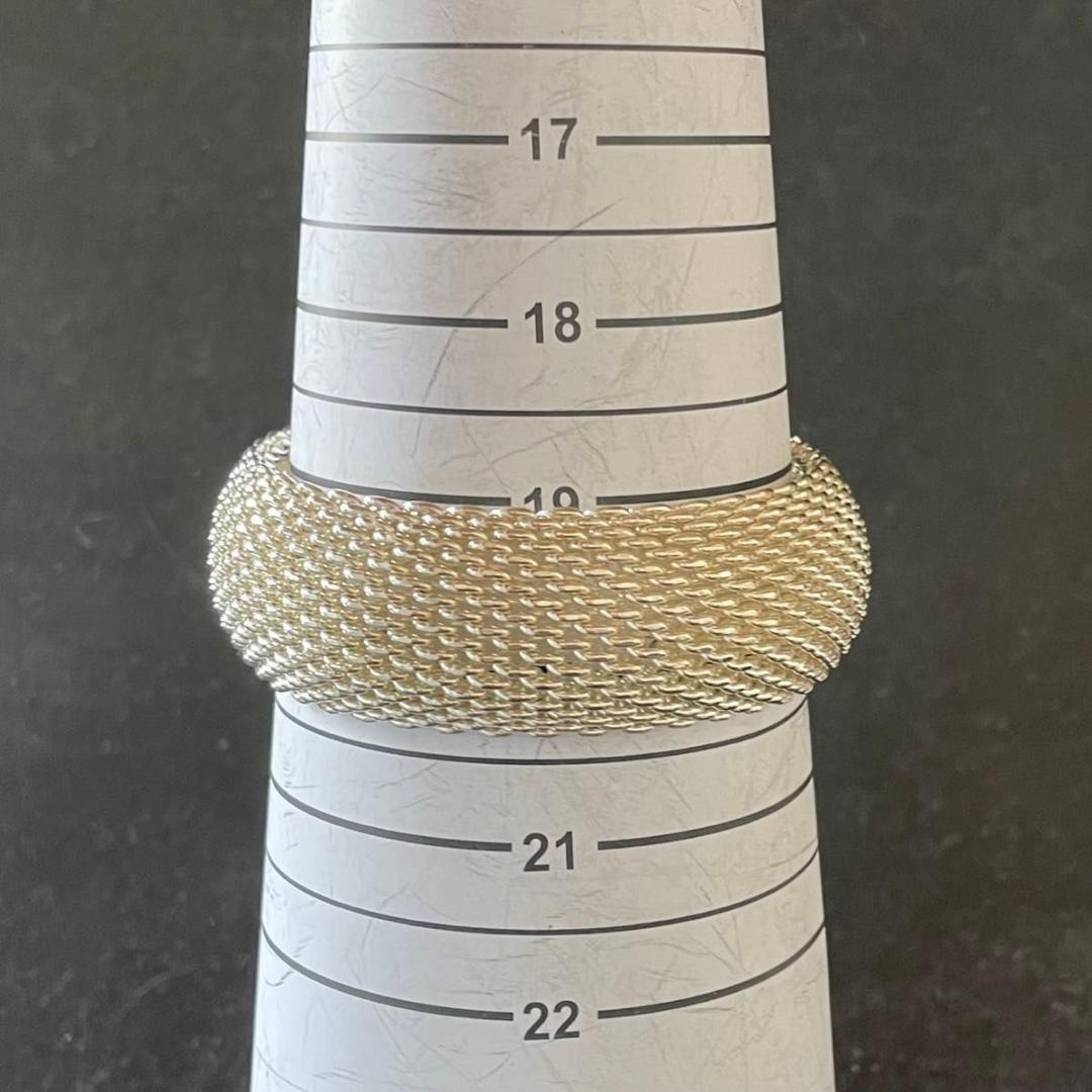 ティファニー 美品 サマセット メッシュ ワイド バングル SY4fe - メルカリ