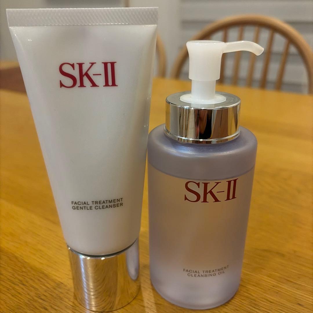 SK-Ⅱ クレンジングオイル、ジェントルクレンザー　中古品 エスケーツー（SK-II／SK2） フェイシャル トリートメント