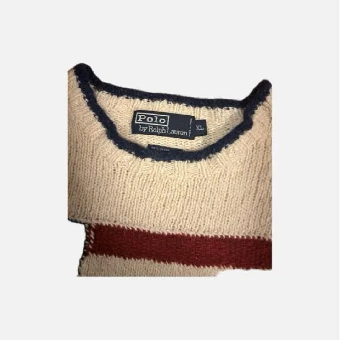 90s Polo by Ralph Lauren 星条旗ニット XL - メルカリ