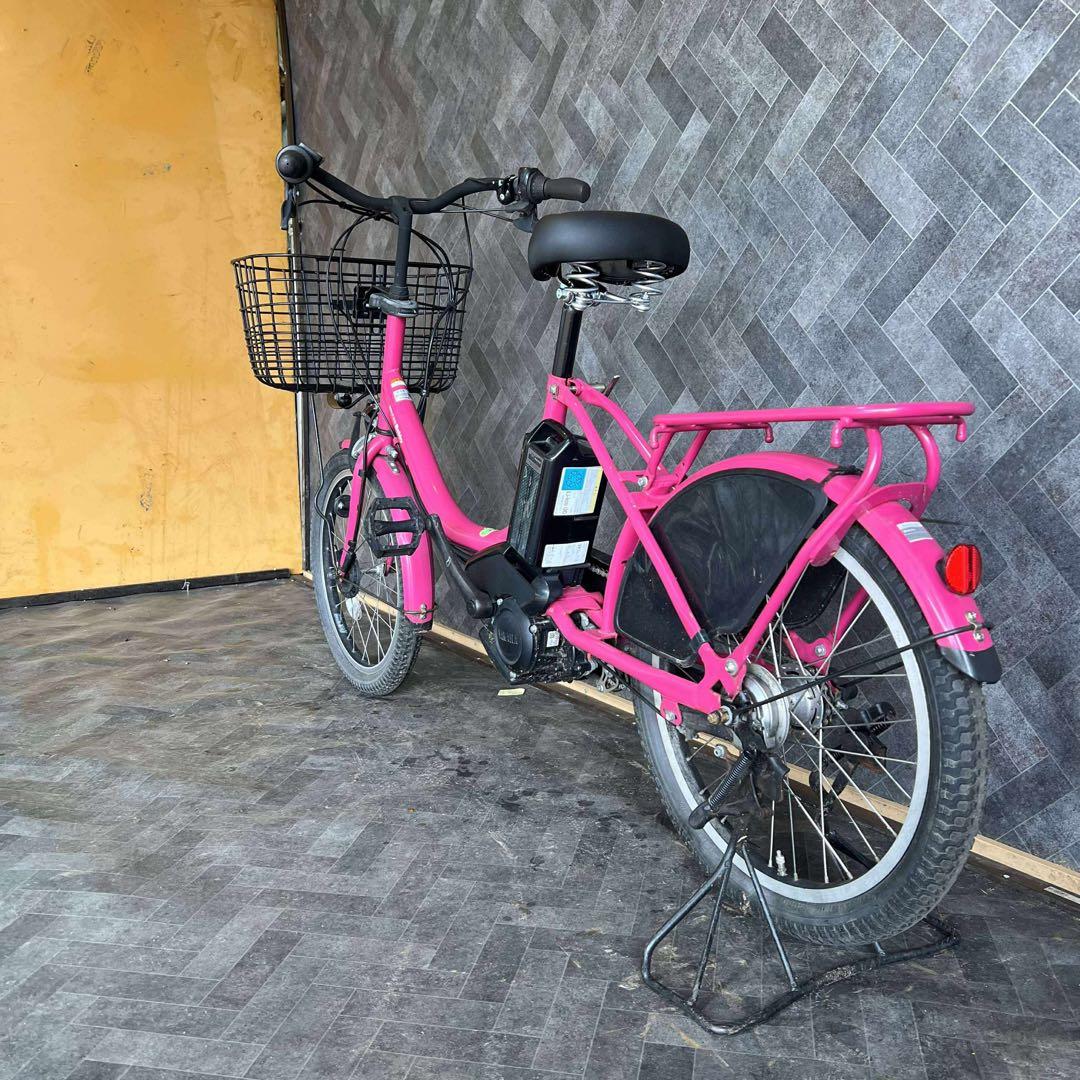 ぽむぽむ様専用ピンク 電動アシスト自転車 前バスケット付き - メルカリ