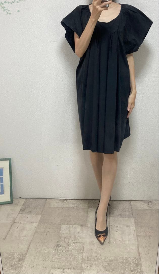 miu miu ミュウミュウ タックボリュームワンピース 42 パーティー