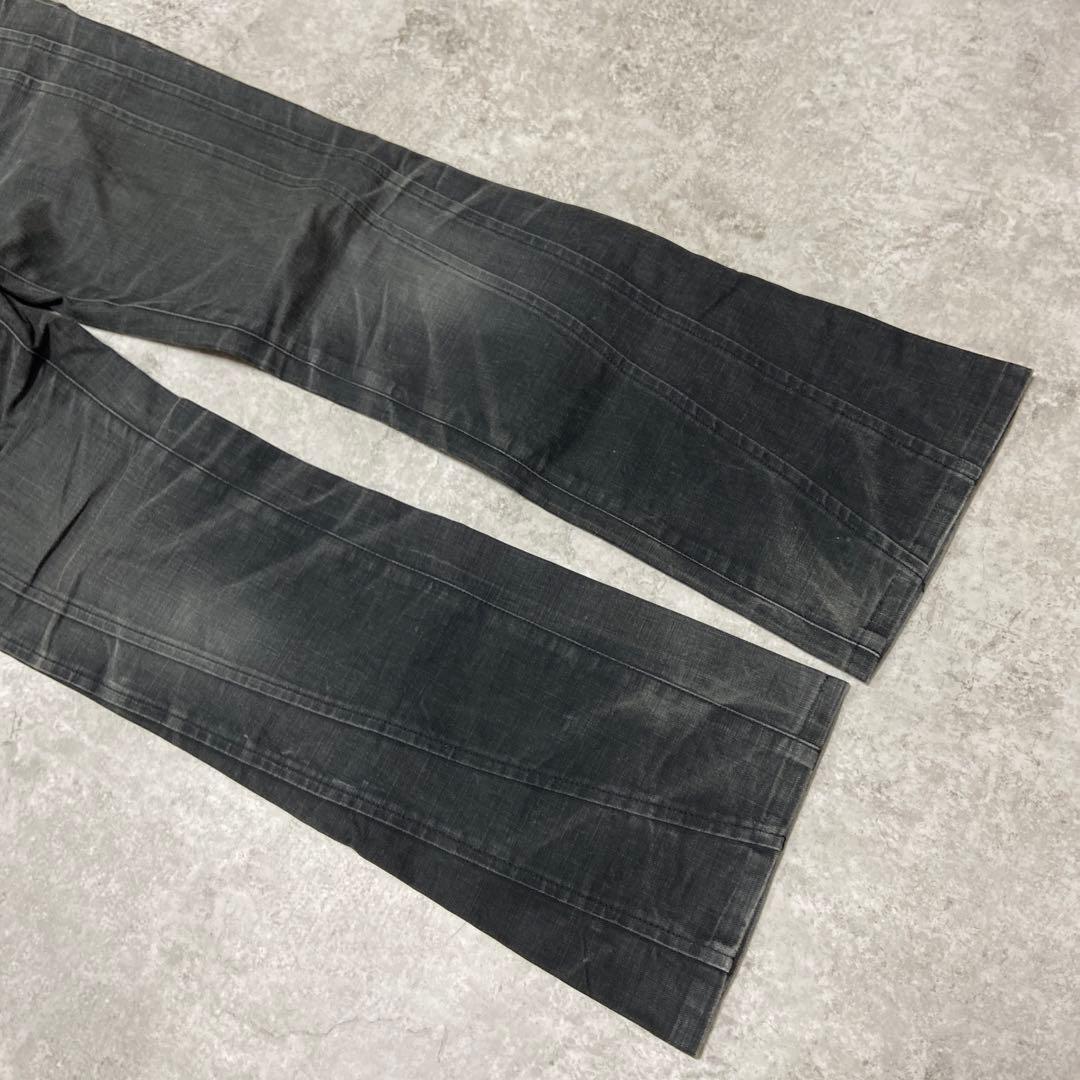 y2k 5351 pour les homme フレアパンツ 鬼フェード ヒゲ-【節約術