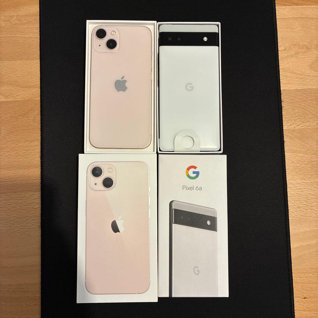 【美品】iPhone 13 128GB ピンク＋pixel6a 128GB 白 Amazon.com: Apple iPhone 13, 128GB, Pink - T-Mobile (Renewed