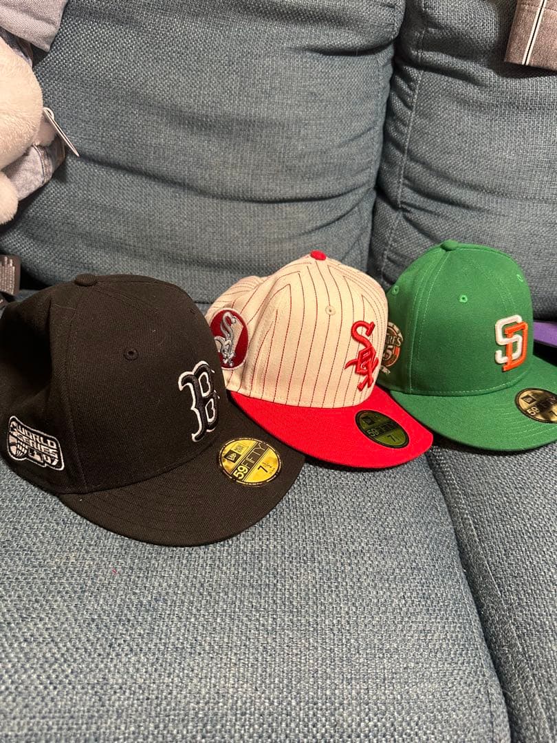 ニューエラ MLBキャップ 7 2/1 三個セット 楽天市場】【サイズ交換送料無料】ニューエラ New Era ベースボール