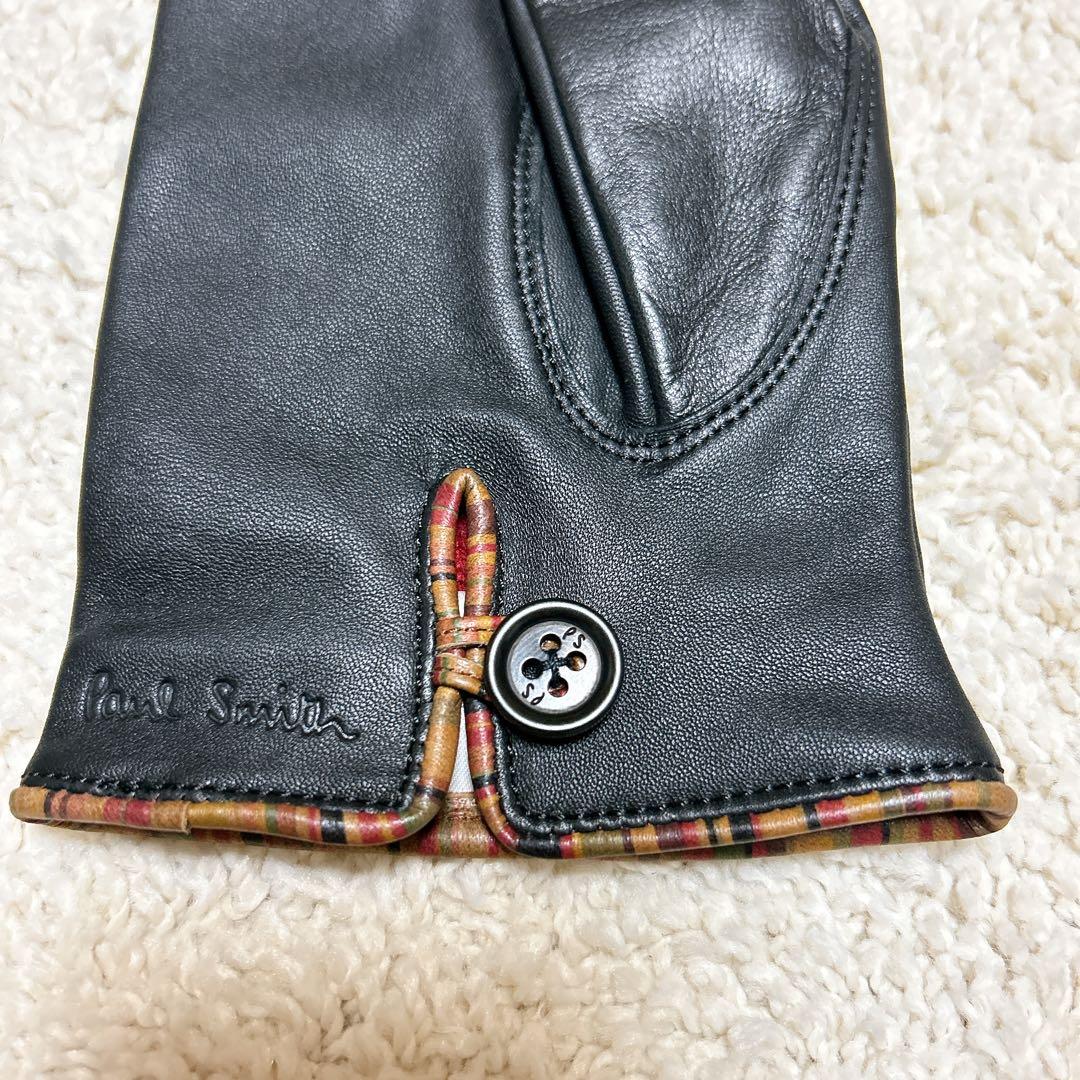 美品】ポールスミス 手袋 羊革 ライニング カシミヤ 黒 - メルカリ