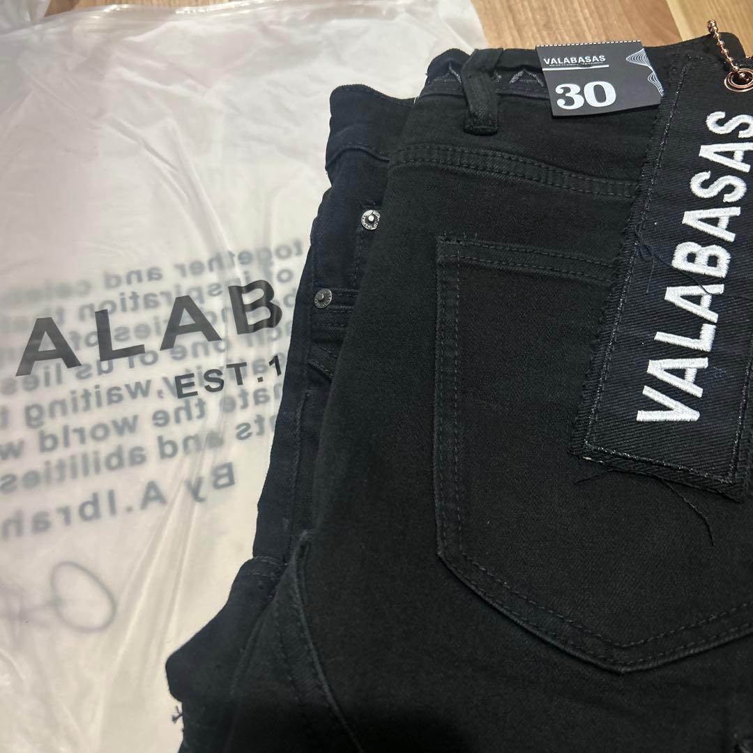 valabasas【だダボリックス様用】ブラックフレアデニム 30 バラバサス