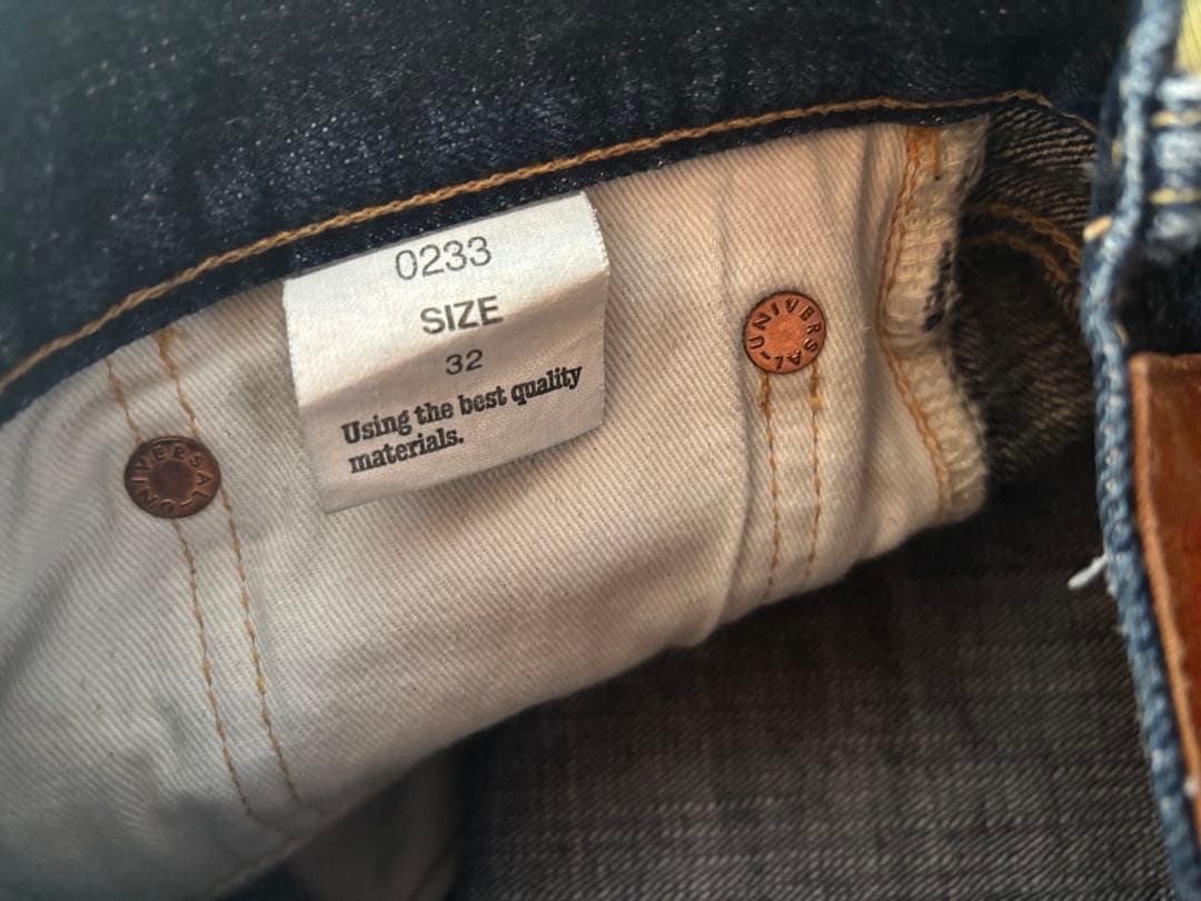 希少レア 鬼デニム oni denim 鬼鎧 ジーンズ 32 インディゴ 赤耳