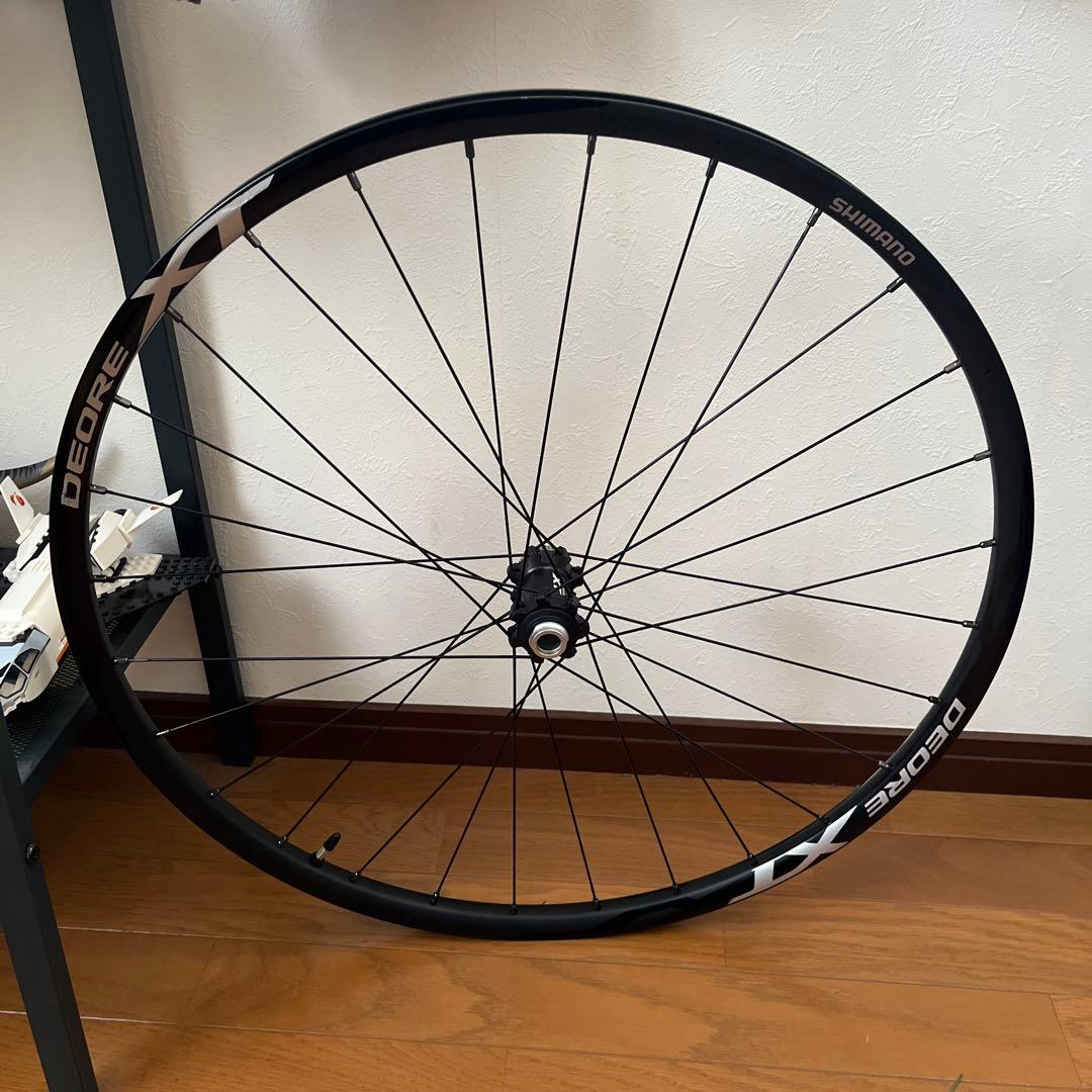 Shimano DEORE XT 完組ホイール ブラック　フロントのみ Shimano DEORE XT 完組ホイール ブラック フロントのみ マウンテン