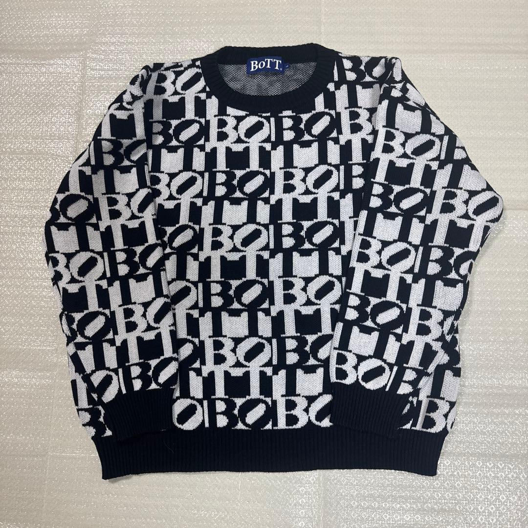 Bott クルーネックセーター 中古・古着通販】BoTT (ボット) グラデーションクルーネックニット