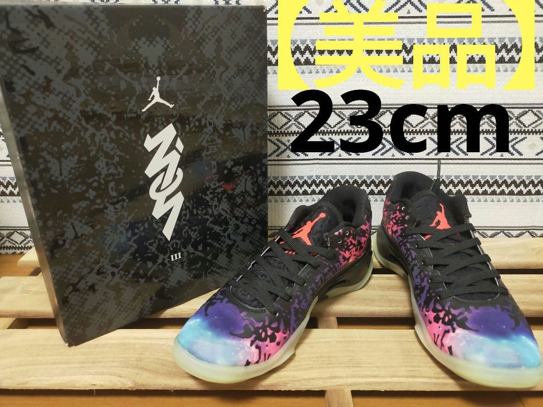 【美品】ナイキ　ジョーダン　ザイオン3　バッシュ Jordan NIKE JORDAN ZION 3 PF DR0676 018 メンズ ブラック 黒