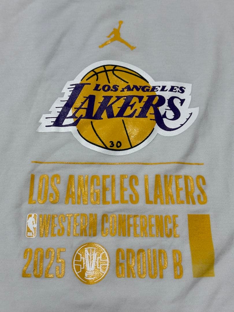 レイカーズ Tournament選手支給品UsedプラクティスTシャツLサイズ