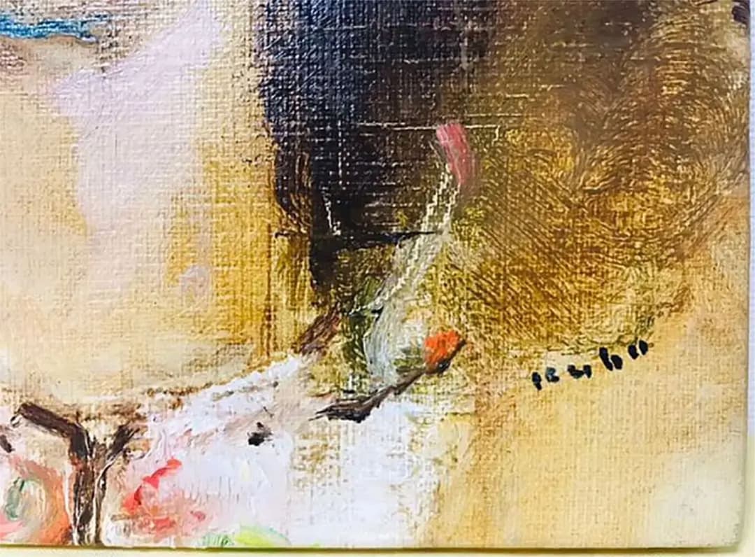 久保晃 久保晃 油彩 カンヴァス F3 原画 真作保証 合箱有り 1点