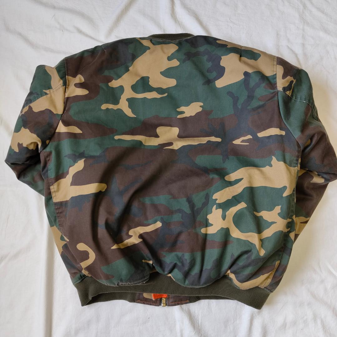 fostex garments MA-1 MA1 XXL カモ迷彩 ラフシモンズ - メルカリ