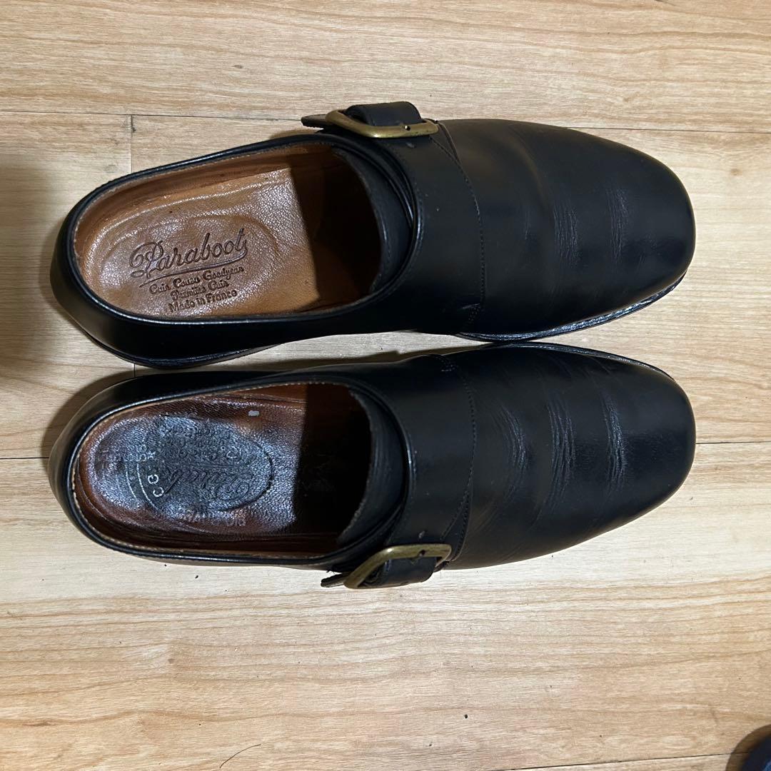 美品】【Paraboot】シングルモンクストラップ ブラック