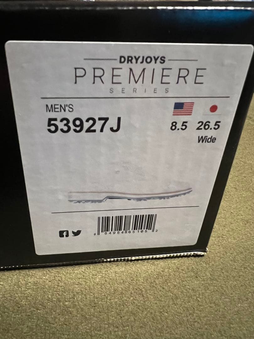 シューズ(男性用) FOOTJOY DRYJOYS PREMIERE TARLOW 26.5cm