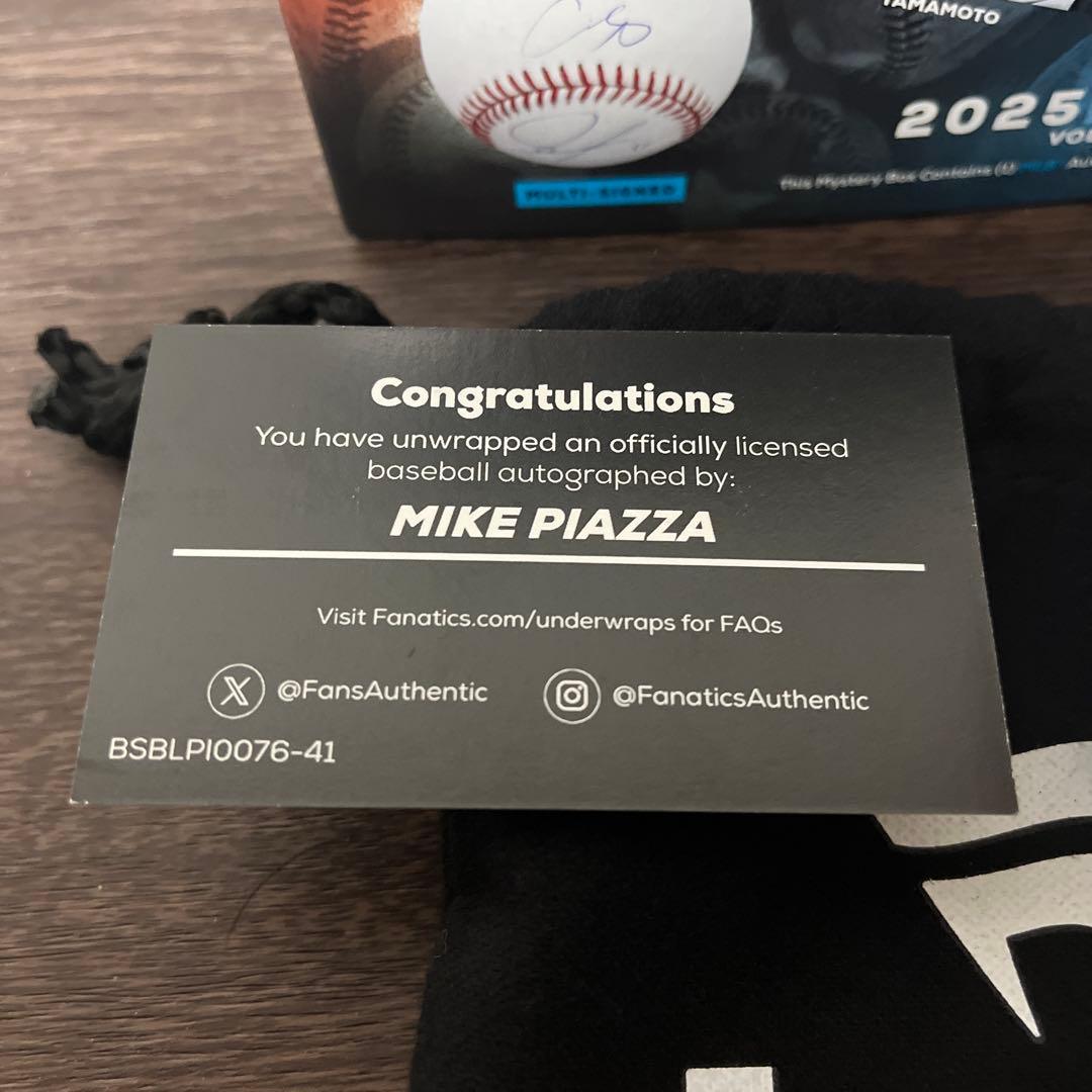 Mike Piazza サイン入りボール Fanatics メッツ-販売一掃