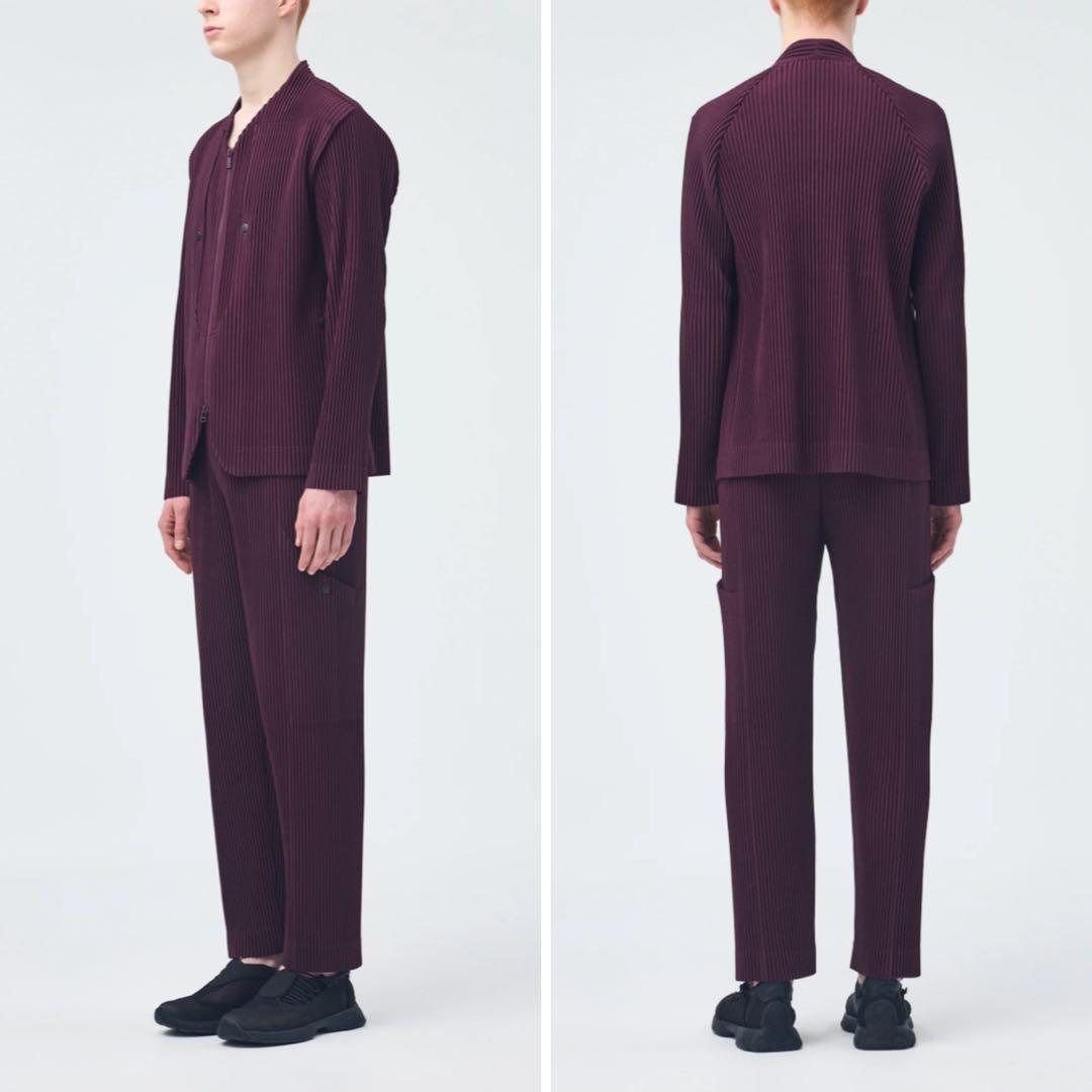 美品 HOMME PLISSE 25AW QUARRY パンツ 3 ブラック 通販