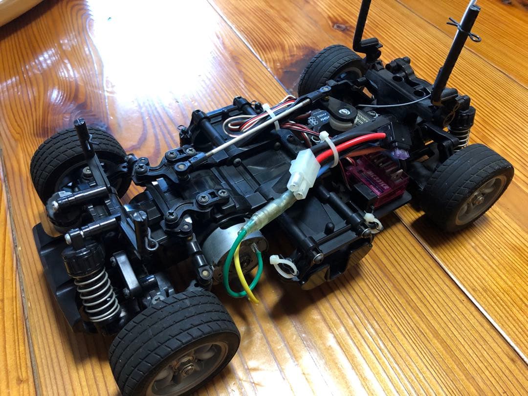 フタバ2PL-2.4Gプロポセット搭載、タミヤM05ミニクーパー赤 タミヤ