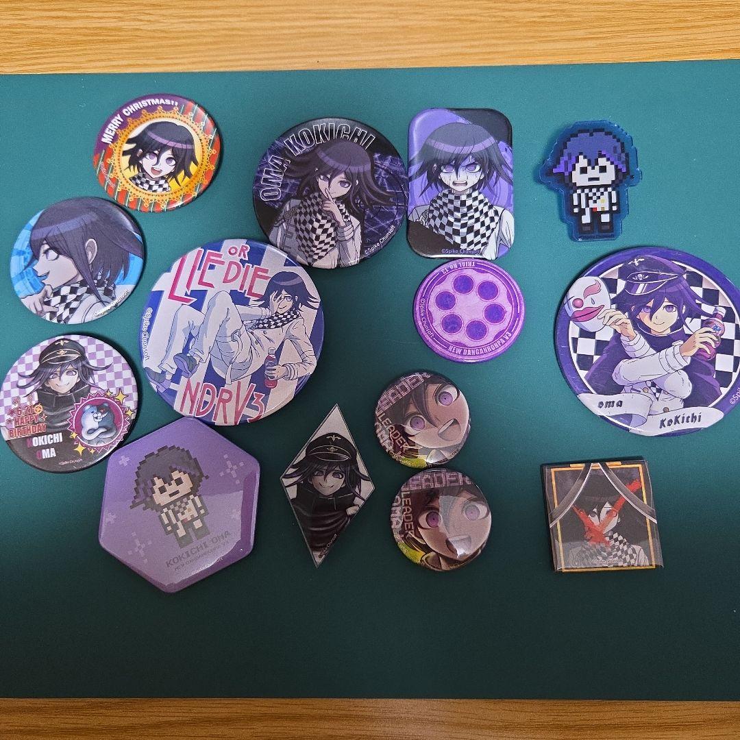 ケ*中様 【14点セット】王馬小吉缶バッジ等_ニューダンガンロンパV3 バースデープリマカロン6個セット2024（王馬小吉）【特典缶バッジ付き
